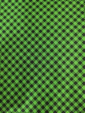 Timber Gnomies Tree Farm Shelly Comisky Green and Black Sewing Fabric (0997)